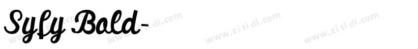 Syfy Bold字体转换 Syfy Bold字体转换